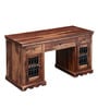 Stafford Sheesham Wood Writing Table In Rustic teak Finish