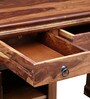 Stafford Sheesham Wood Writing Table In Rustic teak Finish