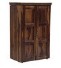 Stafford Sheesham Wood 2 Door Wardrobe In Provincial Teak Finish