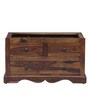 Stafford Sheesham Wood 2 Door Wardrobe In Provincial Teak Finish
