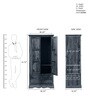 Stafford Sheesham Wood 2 Door Wardrobe In Provincial Teak Finish