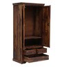 Stafford Sheesham Wood 2 Door Wardrobe In Provincial Teak Finish