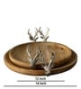 Stag Head Wooden Platter