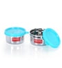 Stainless Steel 150 ml Silver Airtight Storage Container (Set of 2 )