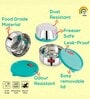 Stainless Steel 450ml Silver Airtight Storage Container (Set of 6)