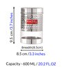 Stainless Steel 600ml Silver Storage Container