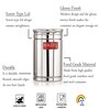 Silver 1.8 Ltr Stainless Steel  Airtight Storage Container