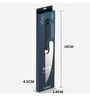 Stainless Steel Chef Knife with Anti-Slip Handle (Black)