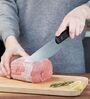 Stainless Steel Chef Knife with Anti-Slip Handle (Black)