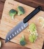 Stainless Steel Chef Knife with Anti-Slip Handle (Black)
