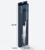 Stainless Steel Chef Knife with Anti-Slip Handle (Black)