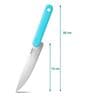 Stainless Steel Chef Knife with Anti-Slip Handle (Blue)