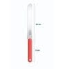 Stainless Steel Chef Knife with Anti-Slip Handle (Orange)