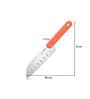 Stainless Steel Chef Knife with Anti-Slip Handle (Orange)