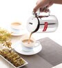Stainless Steel Coffee Serving Pot with Handle & Lid, Strong and Sturdy, Spill Proof Pouring, 650 ML