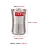 Stainless Steel Damru Shape Jumbo Water Lassi Glass, 650 ML