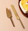 Stainless Steel Dessert Cake Knife Set of 2