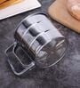 Stainless Steel Flour Sifter Hand Press Atta Channi Cup for Flour Sugar & Coffee Powder