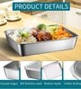 Set of 2 Stainless Steel Food Storage Container with Lids