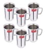 Stainless Steel Green Tea Coffee Big Spice Cup Set of 6 Pc, 200 ml