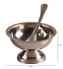 Silver 150 ML Stainless Steel 4 Pcs Ice cream Cups With Spoons