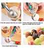 Assorted Stainless Steel Ice Cream Scoop with Ergonomic Handle