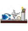 Stainless Steel India Showpiece Watch With Pen Holder showpiece
