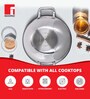 Stainless Steel Induction Friendly 2.35 Ltrs Kadhai with Lid