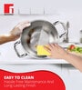 Stainless Steel Induction Friendly 2.35 Ltrs Kadhai with Lid