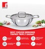 Stainless Steel Induction Friendly 2.35 Ltrs Kadhai with Lid