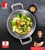 Stainless Steel Induction Friendly 3.1 Ltrs Kadhai with Lid