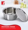 Stainless Steel Induction Friendly 6.1 Ltrs Pot with Lid
