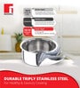 Stainless Steel Induction Friendly 6.1 Ltrs Pot with Lid