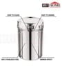 Premium Stainless Steel Kitchen Container Set of 5