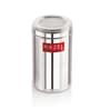 Silver 1.6 Ltr Stainless Steel  Storage Container With Transparent Lid