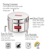 Silver (200, 300, 400 ML) Stainless Steel 3 Pcs Heavy Gauge Premium Airtight Storage Container