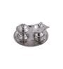 Stainless Steel Panchvati Diya with Agardan for Pooja