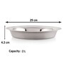 29 cm Stainless Steel Dough Flour Kneading Parat  (2000 ML)