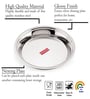 Stainless Steel Parat | Steel Parat For Dough Flour Kneading|Atta Parat Steel For Kitchen, 31 cm, 2400 ML