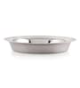 Stainless Steel Parat | Steel Parat For Dough Flour Kneading|Atta Parat Steel For Kitchen, 31 cm, 2400 ML
