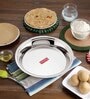 Stainless Steel Parat | Steel Parat For Dough Flour Kneading|Atta Parat Steel For Kitchen, 31 cm, 2400 ML