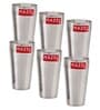 Stainless Steel Plain Traditional Jumbo Water Lassi Glass Set of 6, 750 ML Each