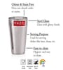 Stainless Steel Plain Traditional Jumbo Water Lassi Glass Set of 6, 750 ML Each