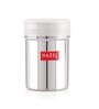 Stainless Steel Powder Shaker And Plastic Lid Cap|Dredger without Handle |Salt And Pepper Cellar Cocoa Chocolate Powder Shaker, 310 ML, Silver
