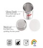 Stainless Steel Powder Shaker And Plastic Lid Cap|Dredger without Handle |Salt And Pepper Cellar Cocoa Chocolate Powder Shaker, 310 ML, Silver