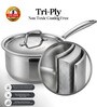 Stainless Steel PureCook Triply Sauce Pan With Stainless Steel Lid 1.5 Litre