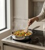 Stainless Steel PureCook Triply Straight Saute Fry Pan With Stainless Steel Lid 3 Litre
