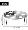 Stainless Steel Round Egg Steamer Rack Heatproof Stackable 7 Holes Stand Egg Box Kitchen Multipurpose Trivet Insert For Pot Accessories And Pressure Cooker Pans Steam Boiling (Silver)