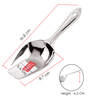 Stainless Steel Scoop Spoon | Grocery Flour Grain Dry Foods Candy Spice Scoop | Steel Scoops For Grocery Shop Store | Grocery Shop Accessories Equipment, Small, Silver