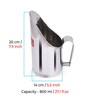 Stainless Steel Scoop Spoon With Handle | Steel Scoops For Grocery Shop Store Equipment| Grocery Flour Grain Dry Foods Spice Scoop,Capacity 800 ml, Silver